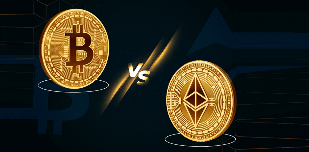Bitcoin vs Ether