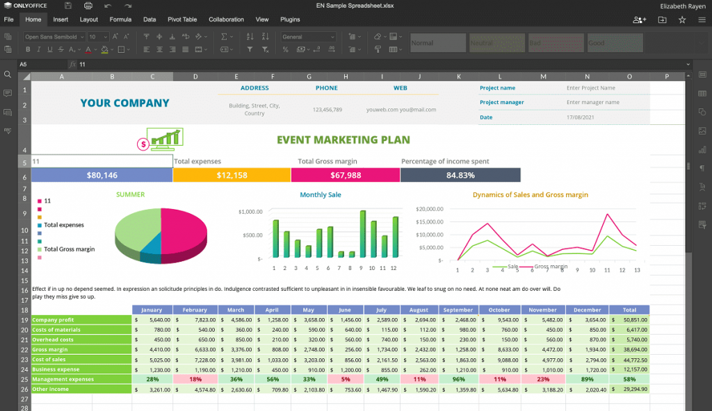 spreadsheet