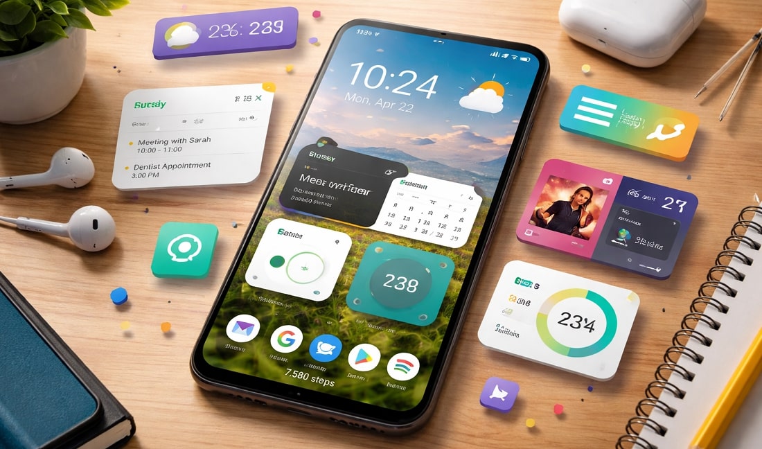 Comment ajouter des widgets sur l’écran d’accueil Android