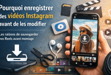 Pourquoi enregistrer des vidéos Instagram avant de les modifier