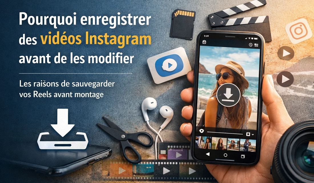 Pourquoi enregistrer des vidéos Instagram avant de les modifier
